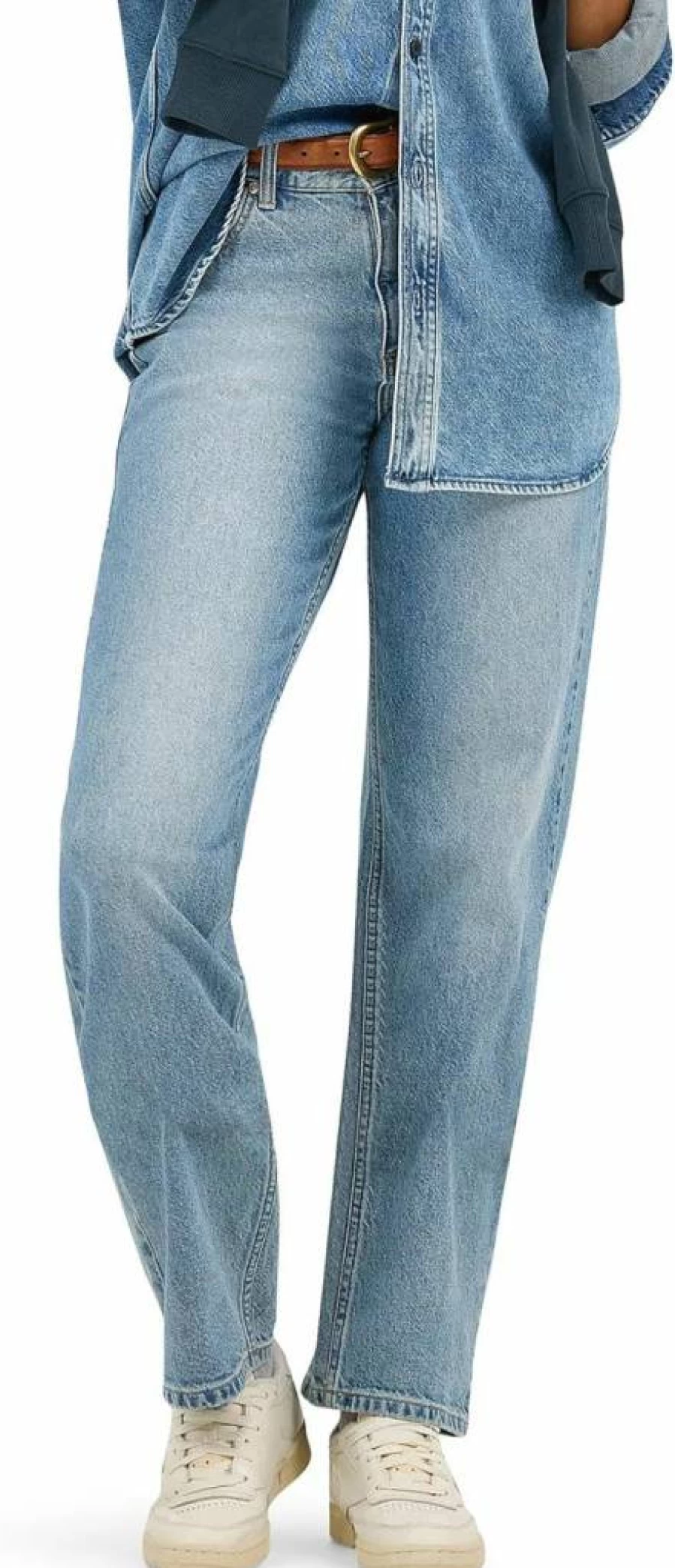Lee Women's Rider Straight Leg Jeans - Classic Fit Denim Pants for Women