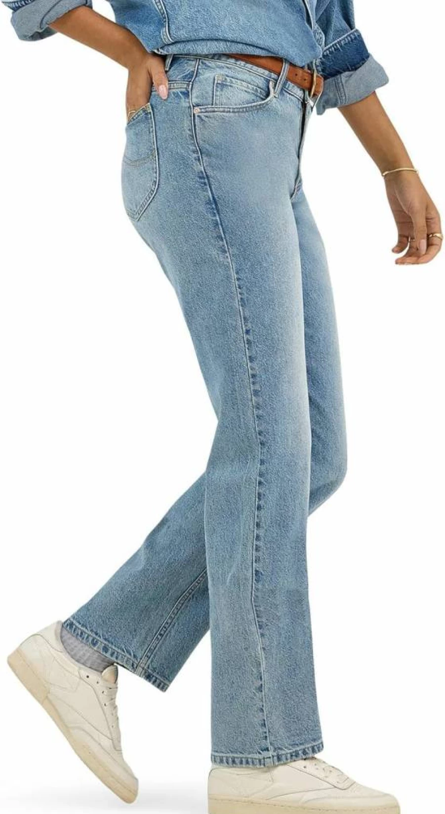 Lee Women's Rider Straight Leg Jeans - Classic Fit Denim Pants for Women