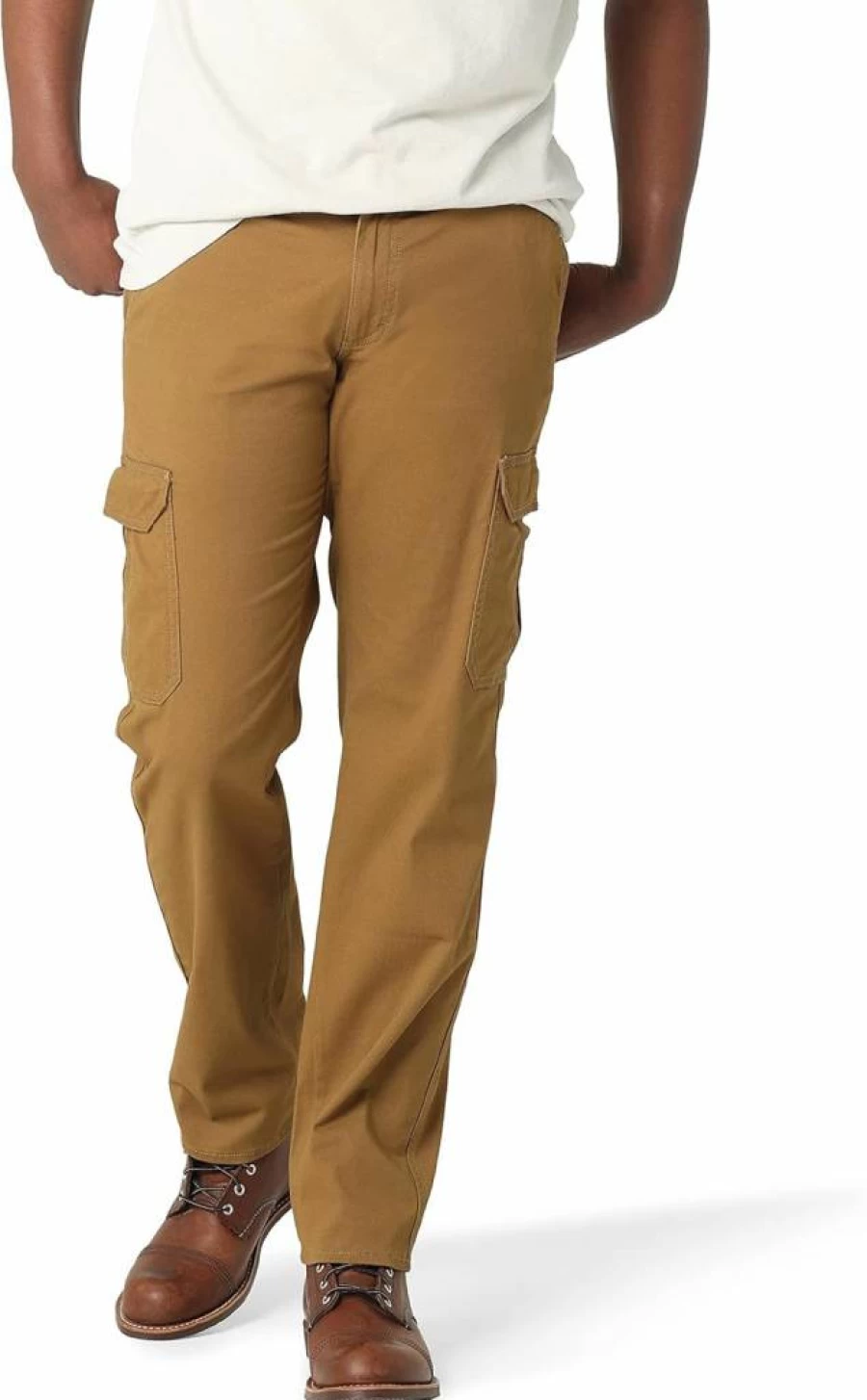 Lee Men's Extreme Motion Flexible Twill Cargo Pants - Comfortable Utility Work Pants with Stretch