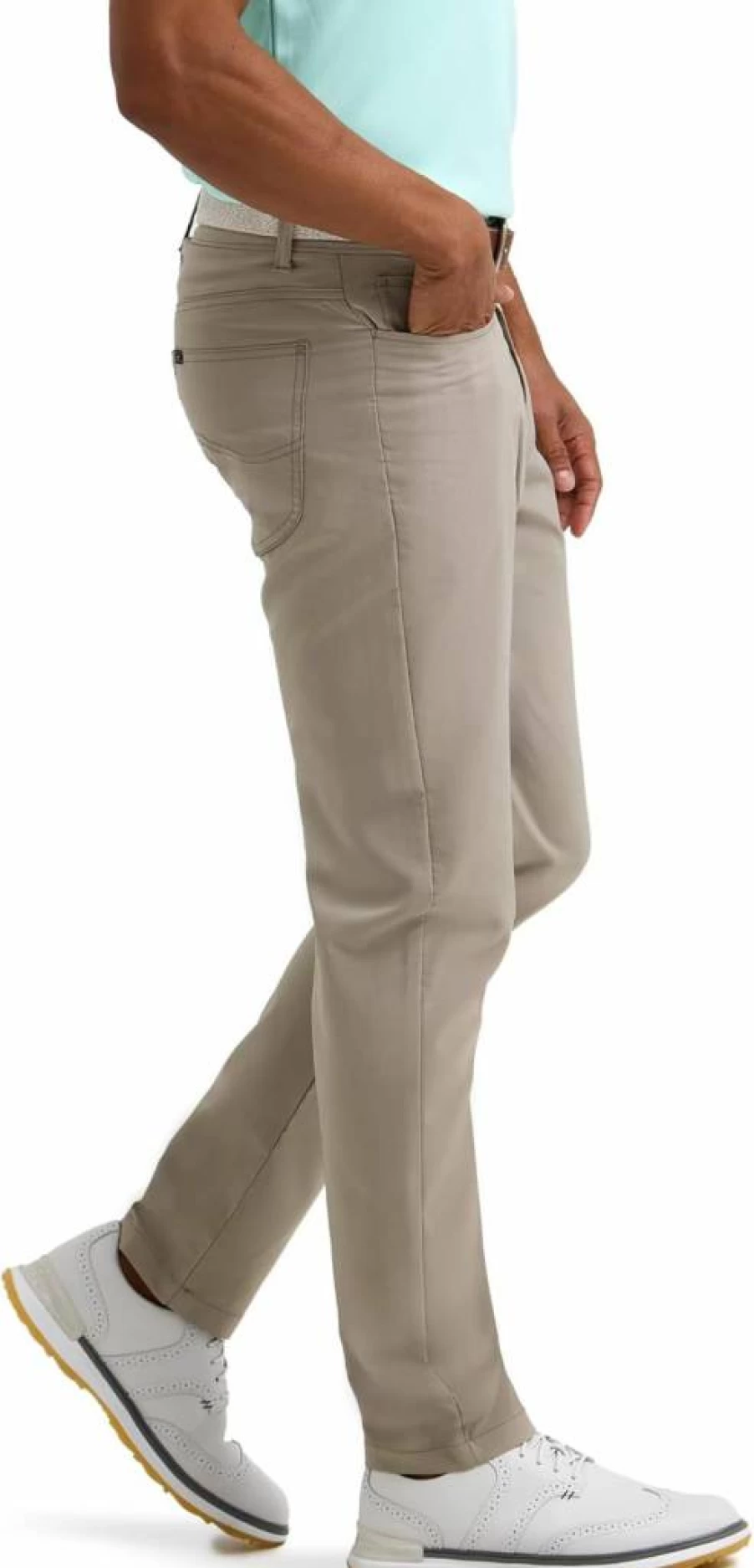 Lee Men's Golf 5-Pocket Synthetic Performance Long Pants for Comfort & Mobility
